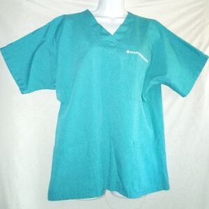 Brown Mackie College Scrub Top